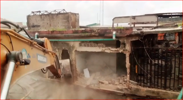 17 Massive Plazas Demolished By Lagos Govt At Alaba Market