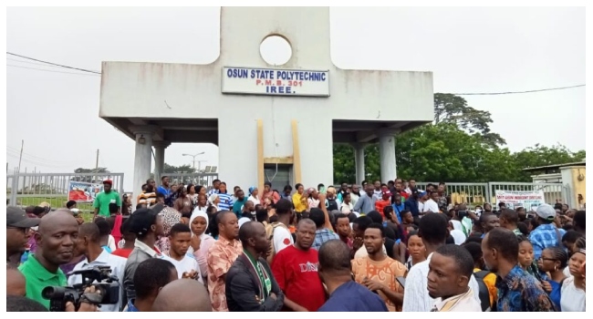 Protest Erupts Over Osun Poly Rector's Suspension