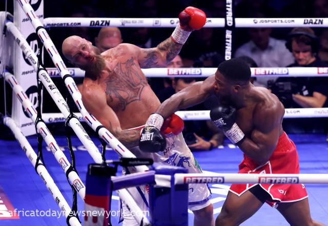 Anthony Joshua Knocks Out Helenius In Heavyweight Bout