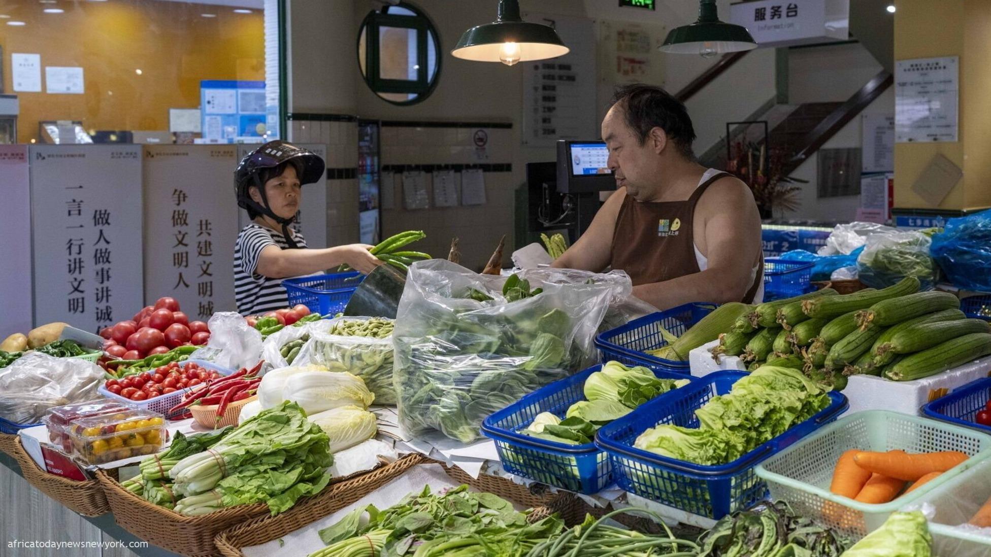 China Slips Into Deflation As Prices fall For 1st Time In 2Yrs
