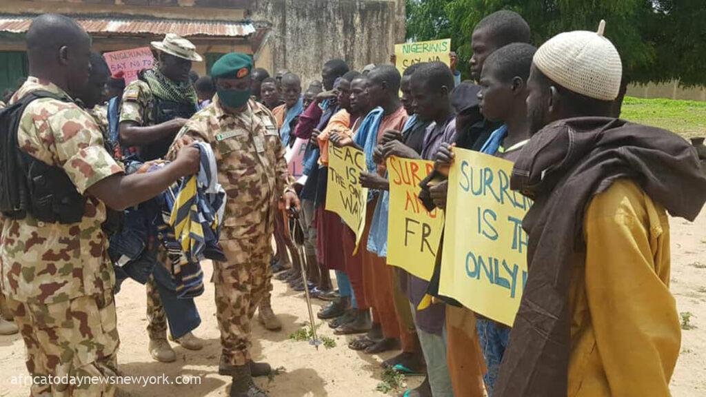 Mixed Feelings As 8 Boko Haram Terrorists Surrender In Borno