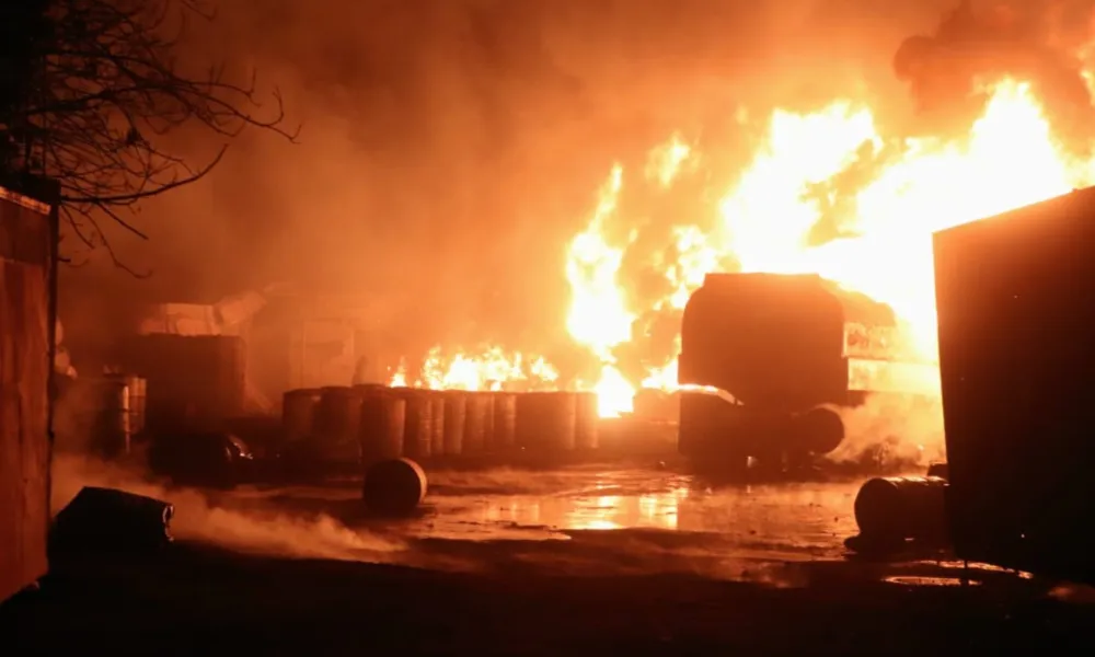 33 Die As Petrol Warehouse At Seme Border Is Razed By Fire