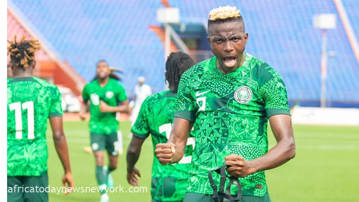 AFCON Osimhen Leads Eagles To Emphatic Victory Over Sao Tome