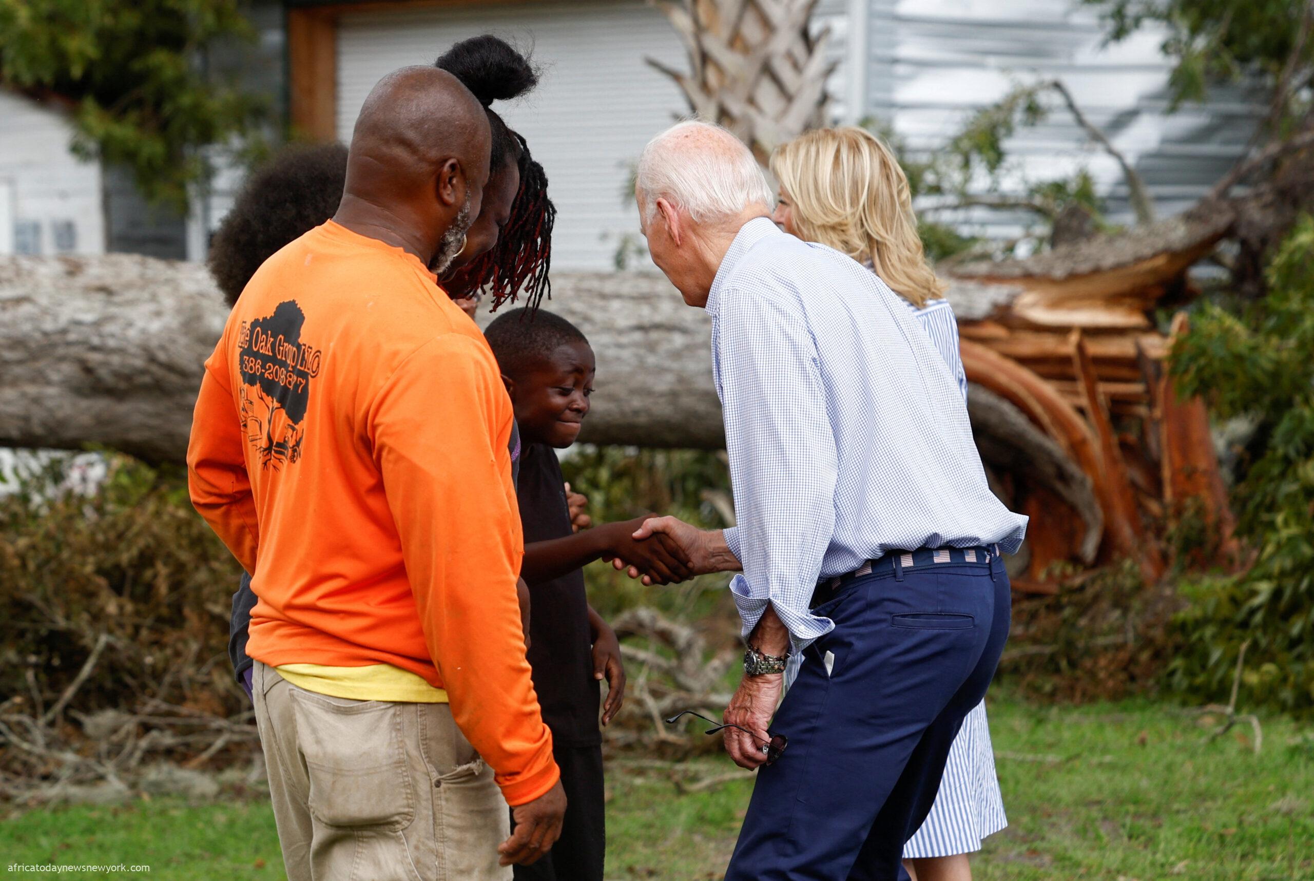 Biden Personally Surveys Hurricane Idalia Damage In Florida