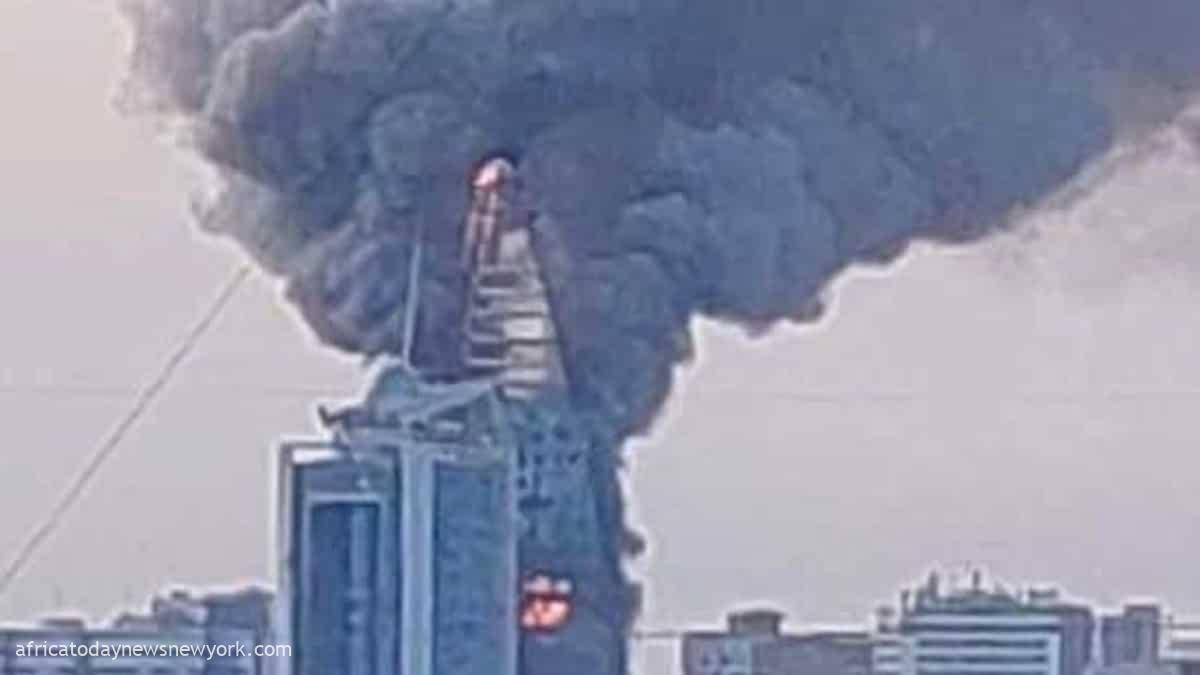 Fire Guts Landmark Skyscraper In Troubled Sudan