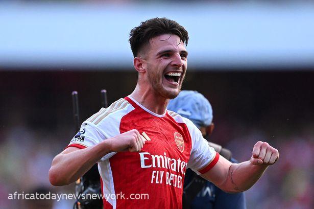 Rice Fires Arsenal To Important Victory Against Man Utd