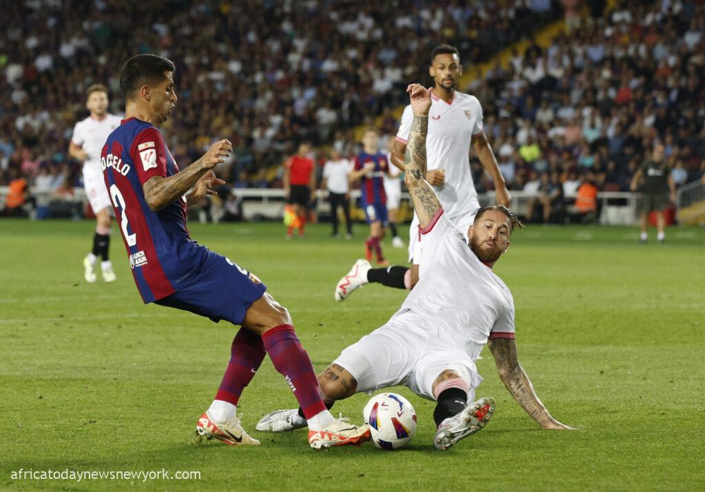 Sergio Ramos Own Goal Gifts Barca Important Win Over Sevilla