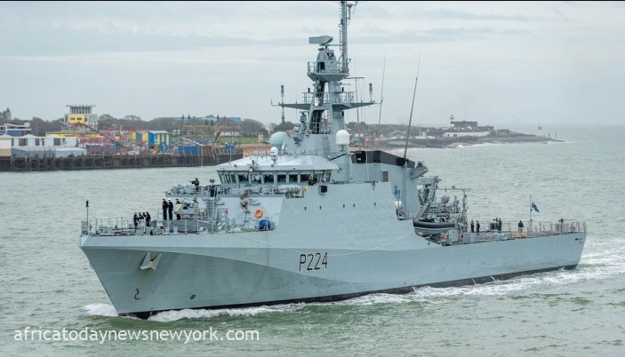 UK Warship Arrives Nigeria To Shore Up 'Maritime Security'