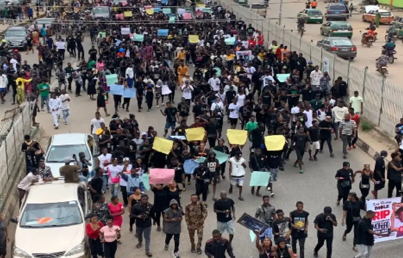 Young Nigerians Protest Mohbad’s Death, Demand Justice