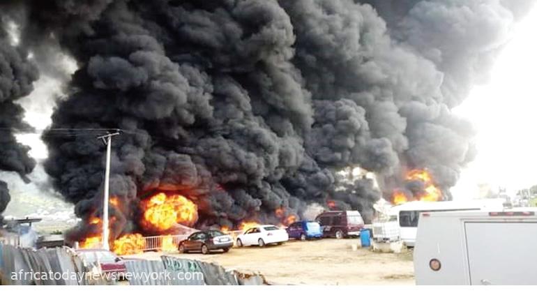 Devastating Tanker Explosion On Sapele-Benin Road Kills Five