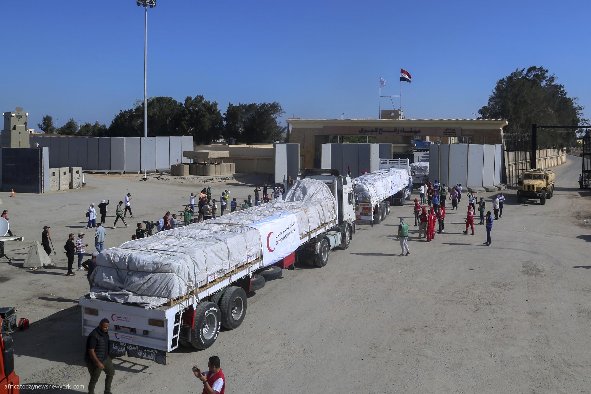 US Delivers First Batch Of Humanitarian Assistance To Gaza