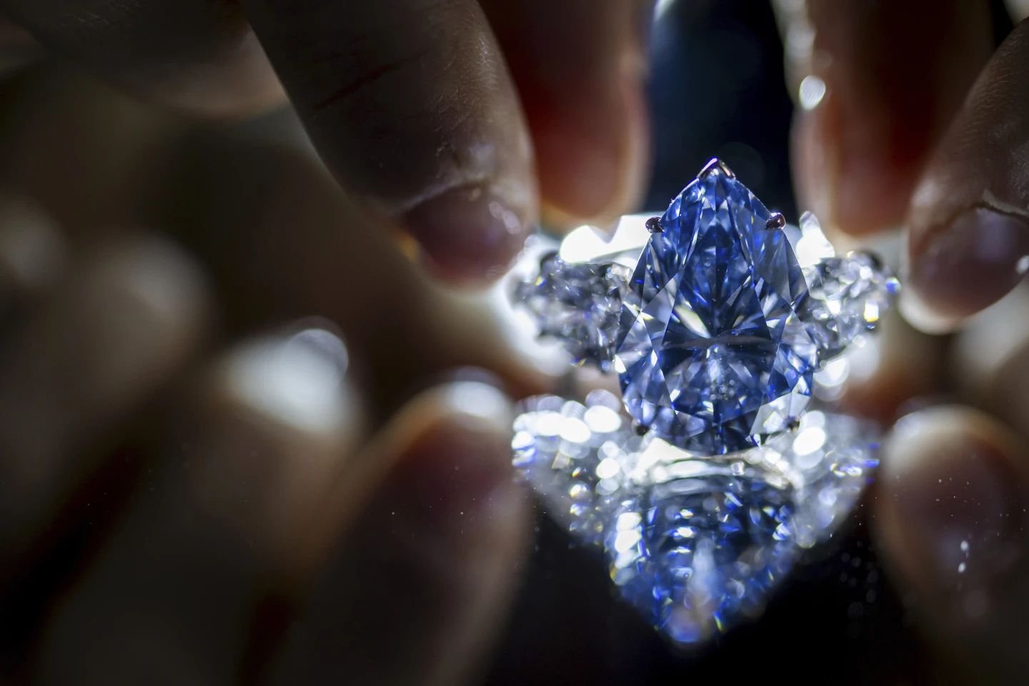 Blue Diamond Auctioned For Over $44M In Geneva