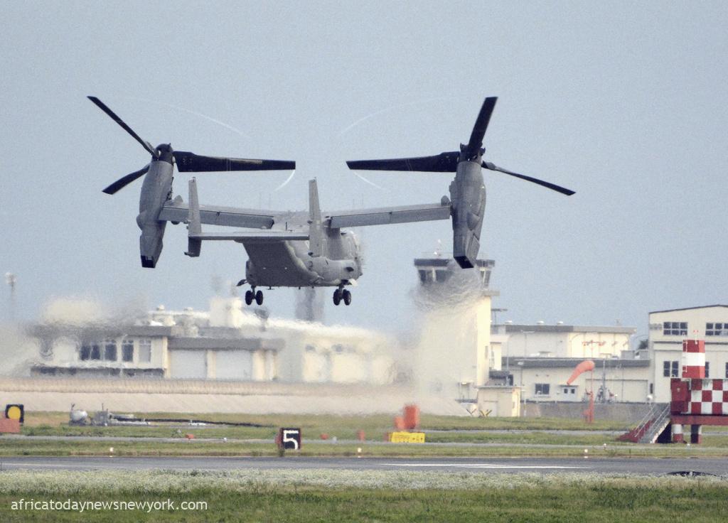 Eight Crew Members Missing As US Osprey Crashes Off Japan