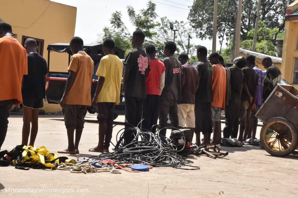 FCT Security Forces Apprehend 15 Alleged Vandalism Suspects