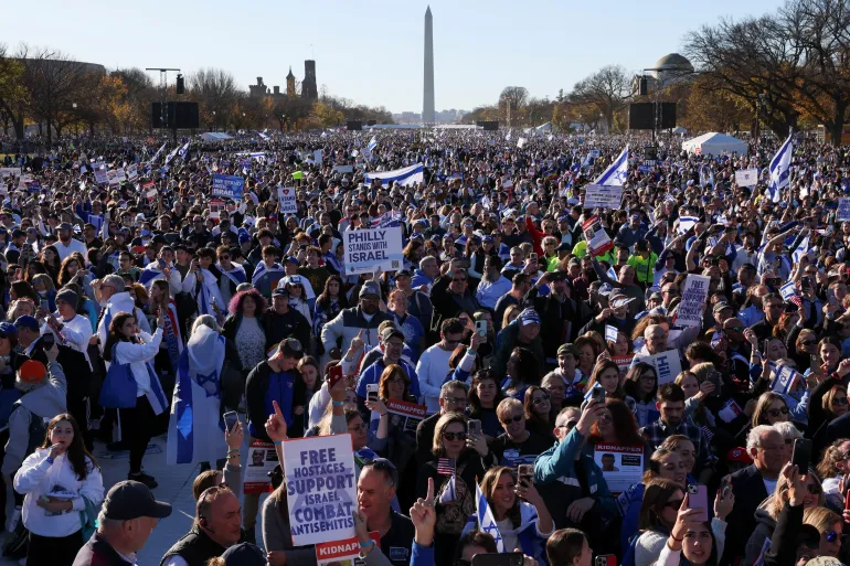 Thousands Hold Rally In Support Of Israel In Washington