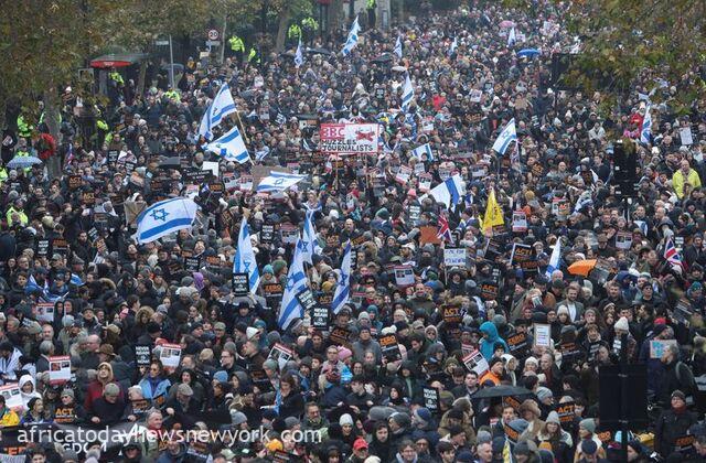 Thousands Join London March Against Anti-Semitism