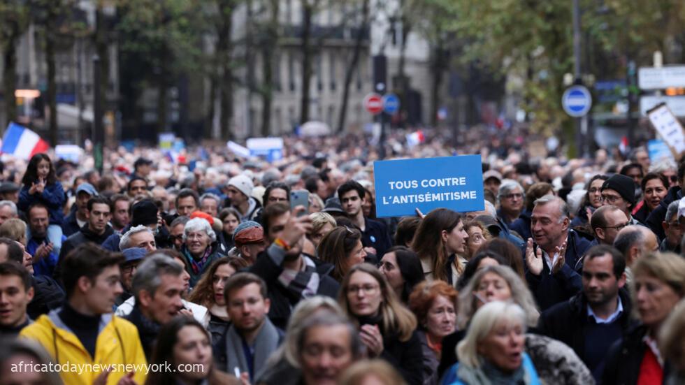 Thousands Rally Against Anti-Semitism In Paris