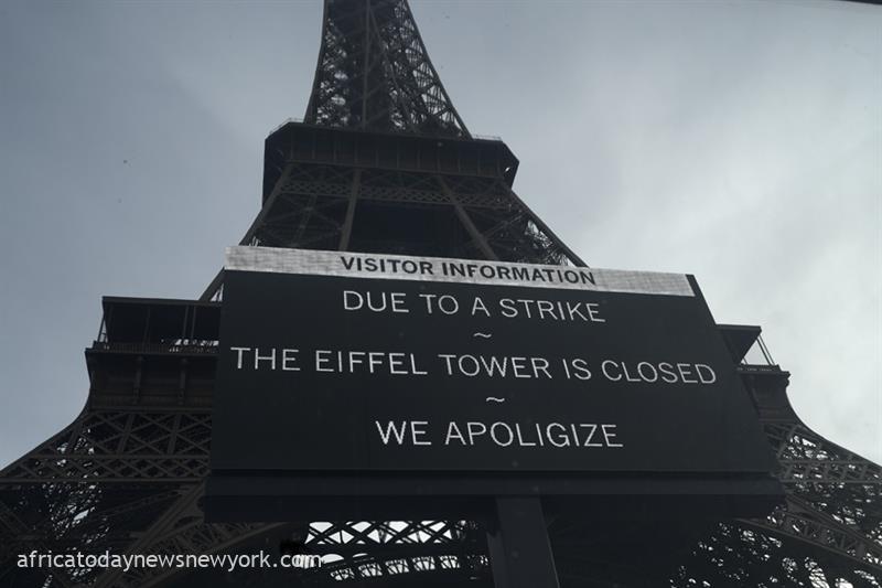 Eiffel Tower Shuts Down As Staff Go On Strike