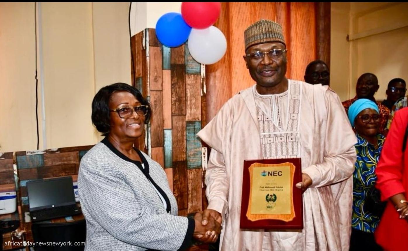 Liberia Honours Yakubu For Sustaining Democracy In Nigeria
