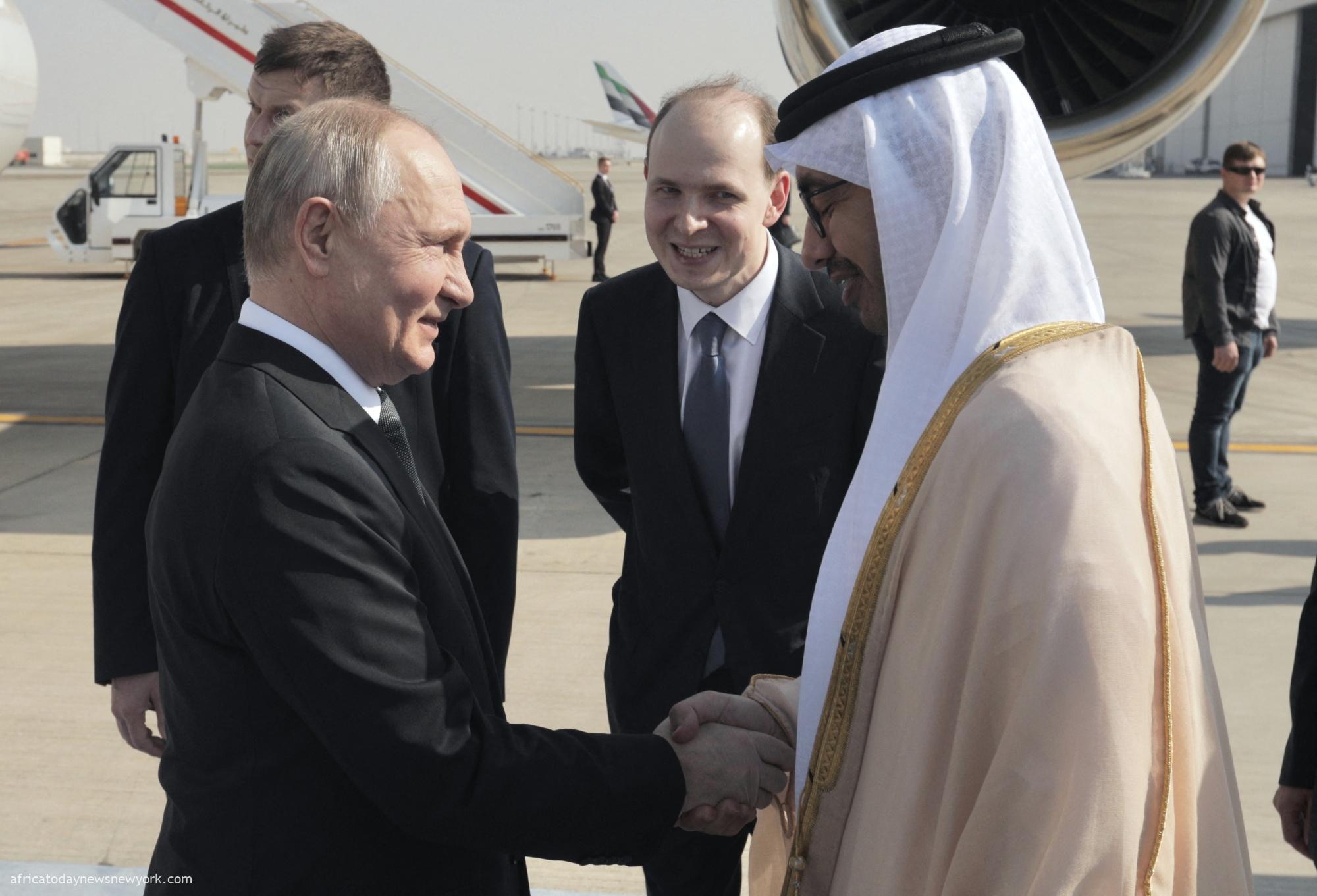 Putin Touch Down UAE On Rare Foreign Trip