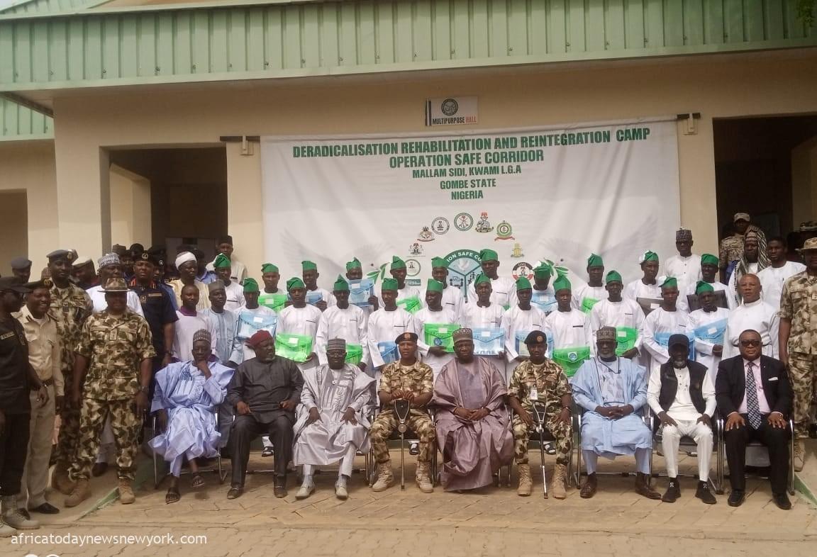 22 Ex-Boko Haram Terrorists Complete Rehabilitation In Gombe