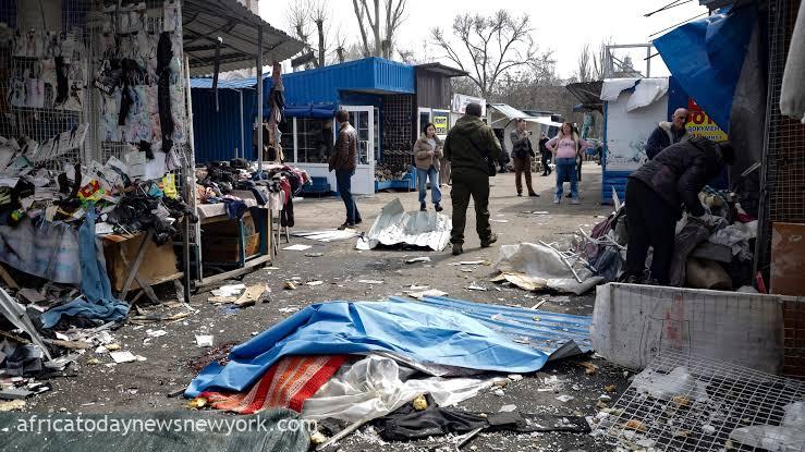 Market In Russia-Held Donetsk Hit By Deadly Explosion