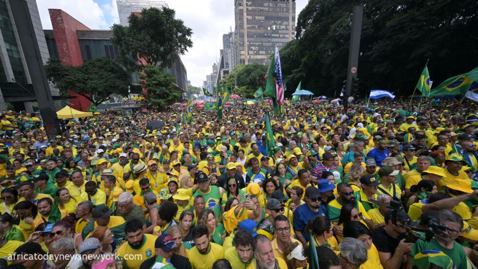 Coup Probe Thousands Rally In Support Of Bolsonaro In Brazil
