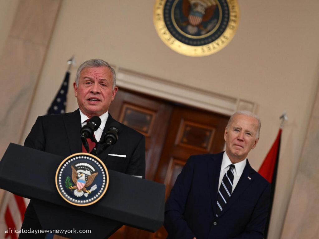 Gaza War Jordan’s King Sues For Ceasefire In Biden Meeting