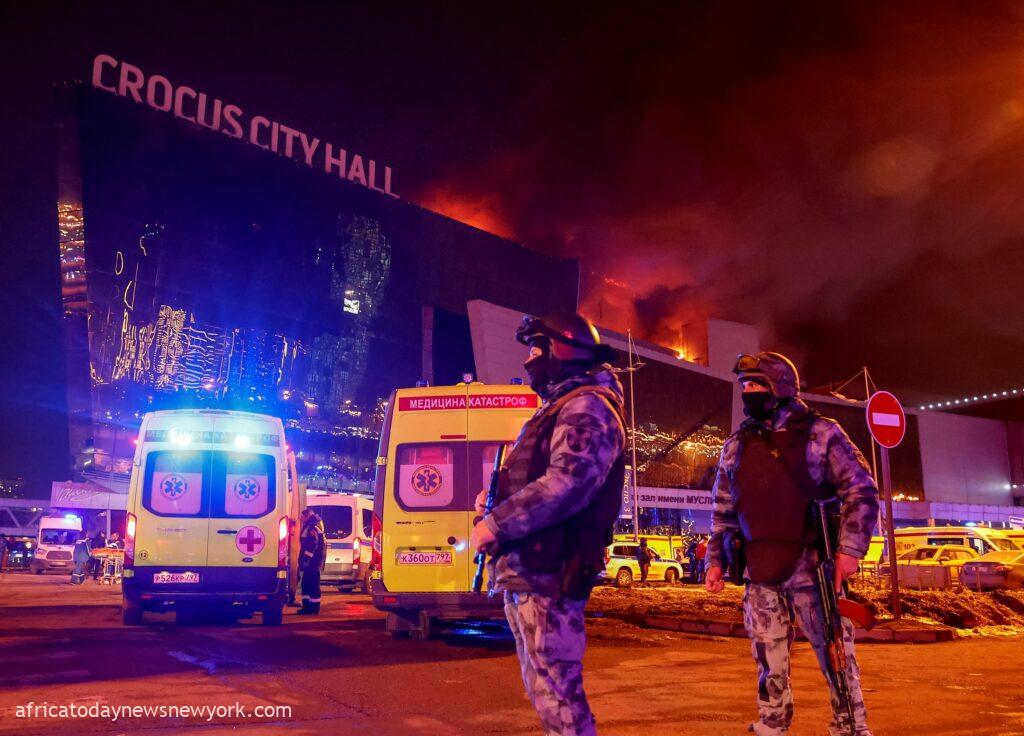 Death Toll In Moscow Attack Rises To 137; 4 Suspects Arrested