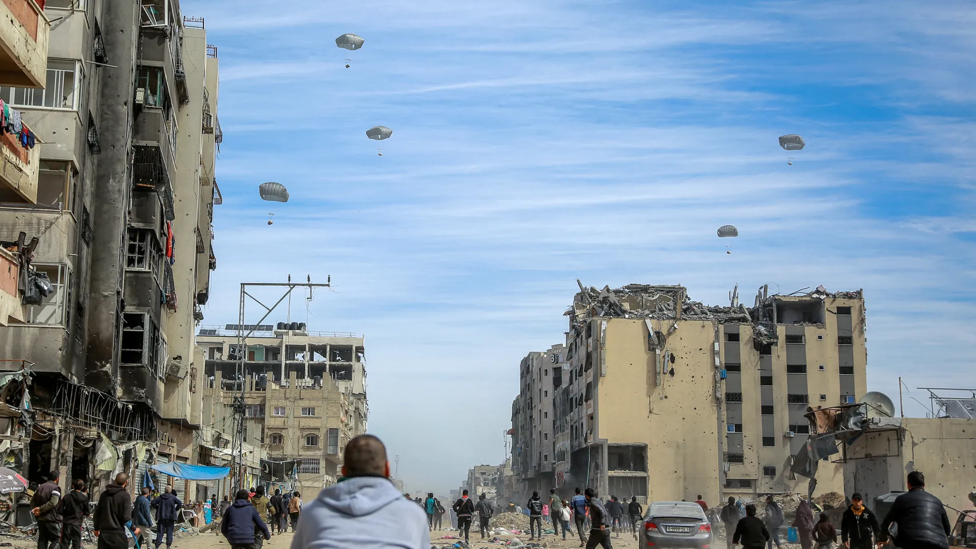 Five Confirmed Dead In Gaza Aid Drop Parachute Failure