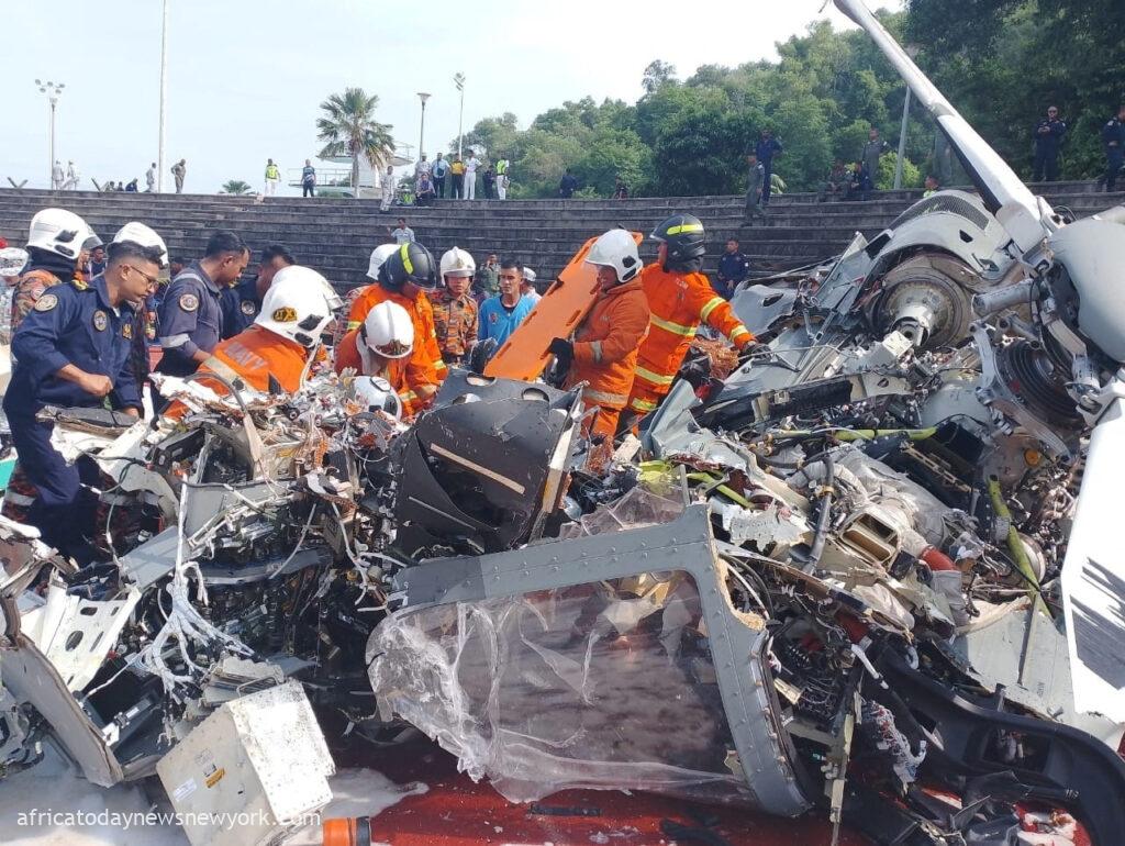 10 Die As Navy Helicopters Collide Mid-Air In Malaysia