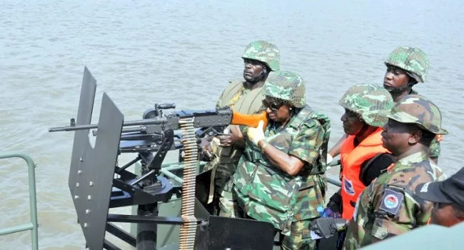 Navy Nabs 8 Oil Thieves, Seizes Crude-Laden Vessel In A’Ibom