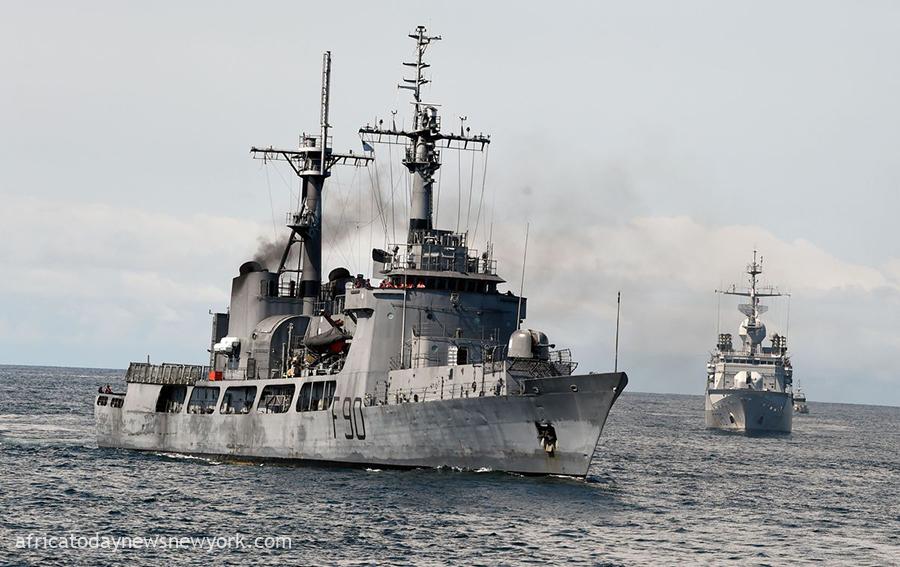 8 Nigerian Warships Leave For New Mission At Gulf Of Guinea