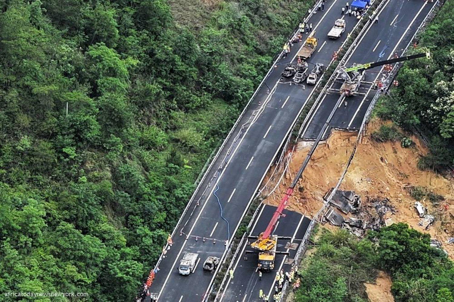 South China Road Disaster Claims 36 Lives As Casualty Rises