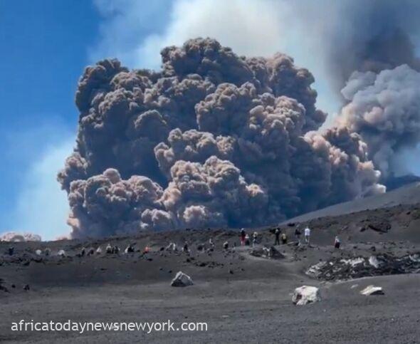 Etna Spews Lava, Thick Plumes Blanket Sicilian Skies