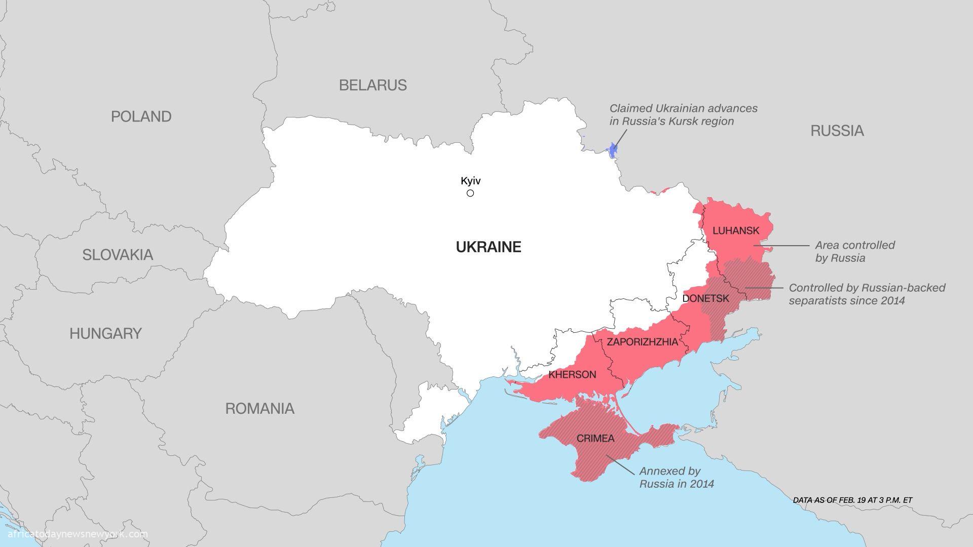 Russian-controlled area of Ukraine.