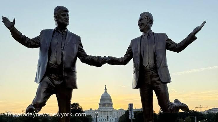 Trump And Epstein ‘Bond’ Immortalized In DC Statue