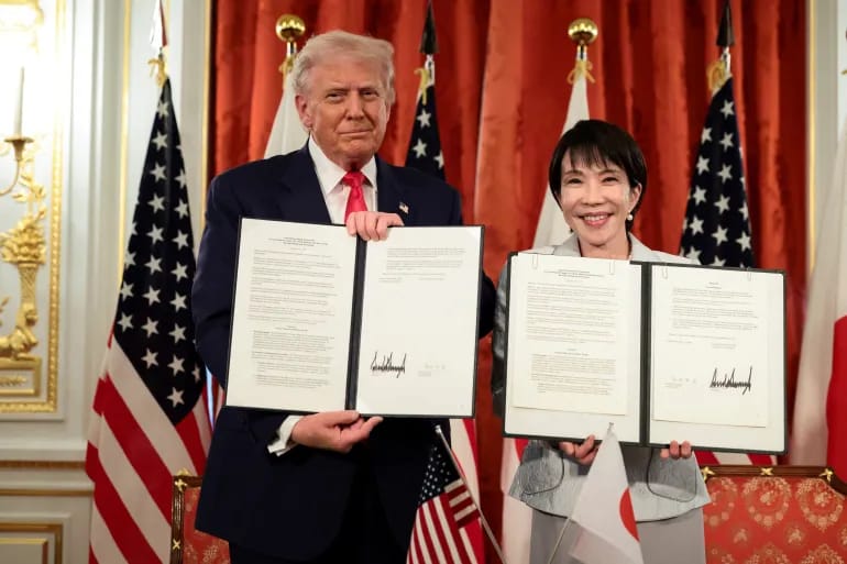 Trump, Japan's Takaichi Sign Critical Minerals Deal