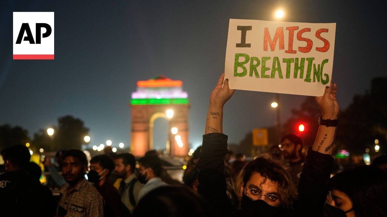 New Delhi Air Pollution Protests Erupt As Smog Chokes Capital