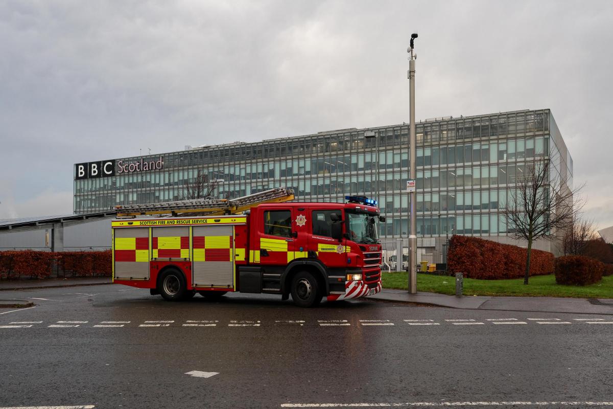 Fire Forces Evacuation Of BBC Scotland Headquarters In Glasgow