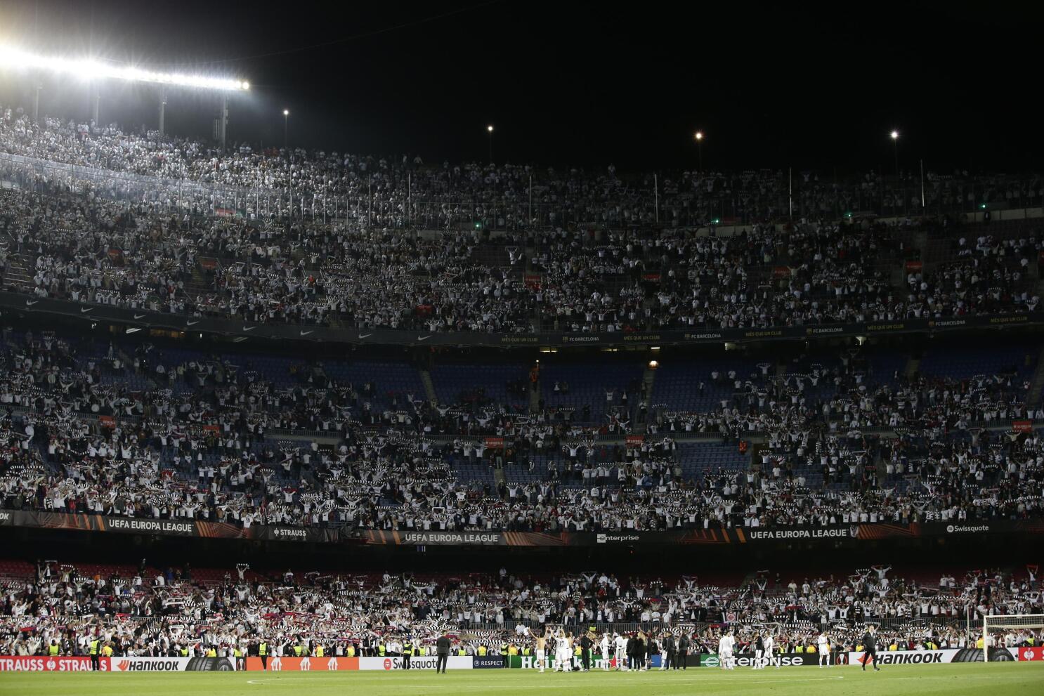 Barcelona Investigates Eintracht Fans’ Vandalism At Camp Nou