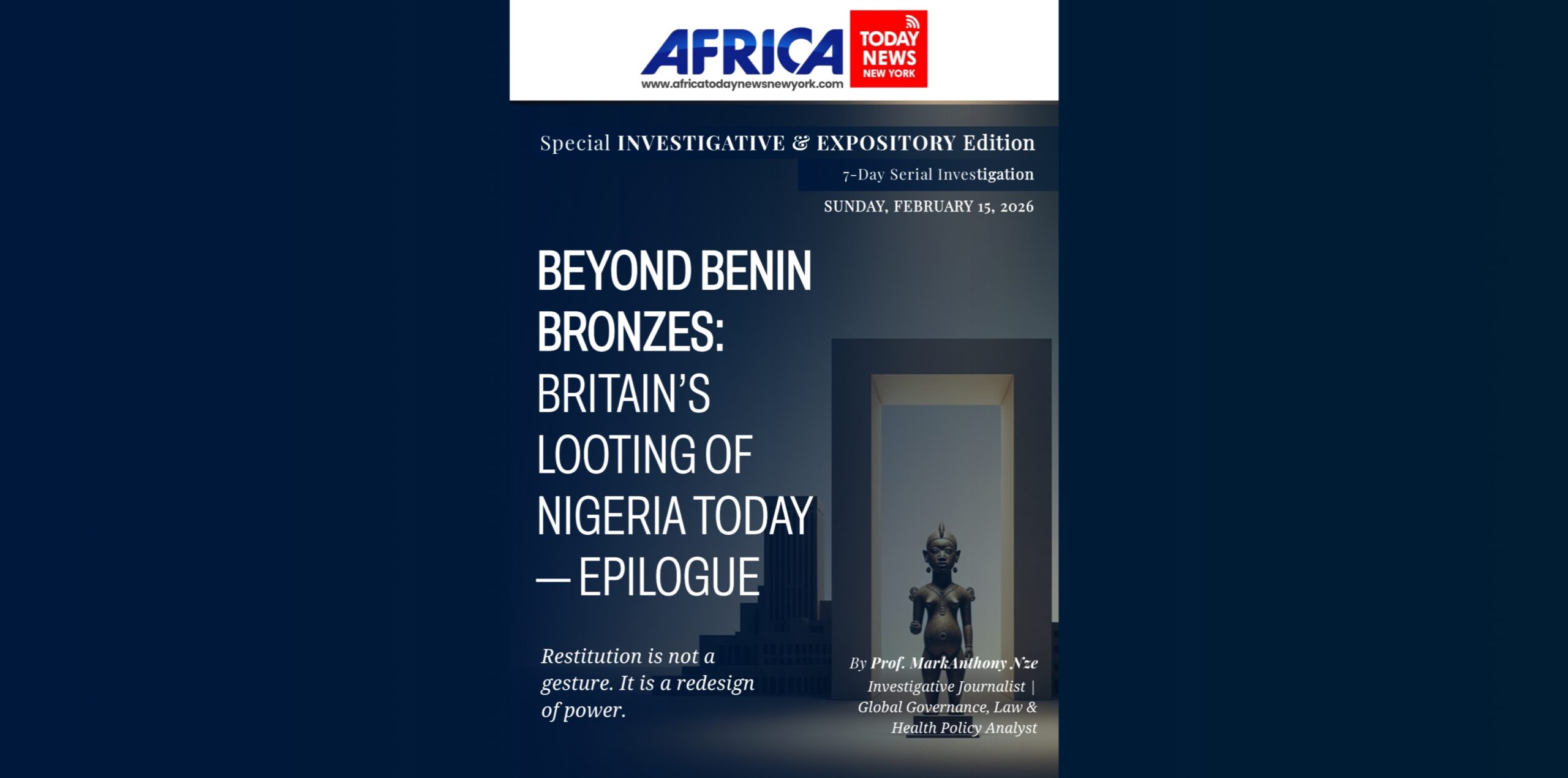 Beyond Benin Bronzes: Britain’s Looting Of Nigeria Today—Epilogue