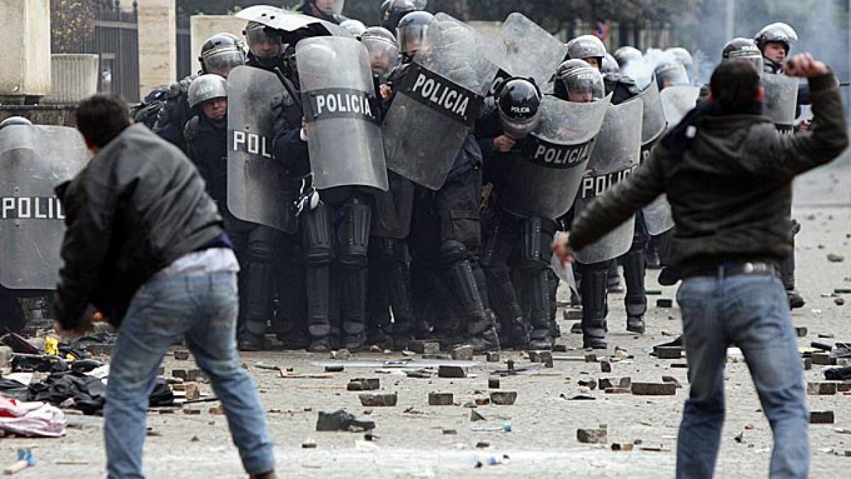 Albanian Protesters Clash With Police, Call For Rama Ouster