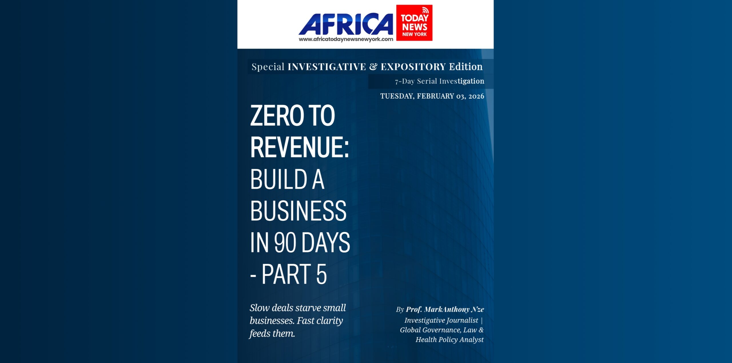 Zero To Revenue Build A Business In 90 Days—Part 5