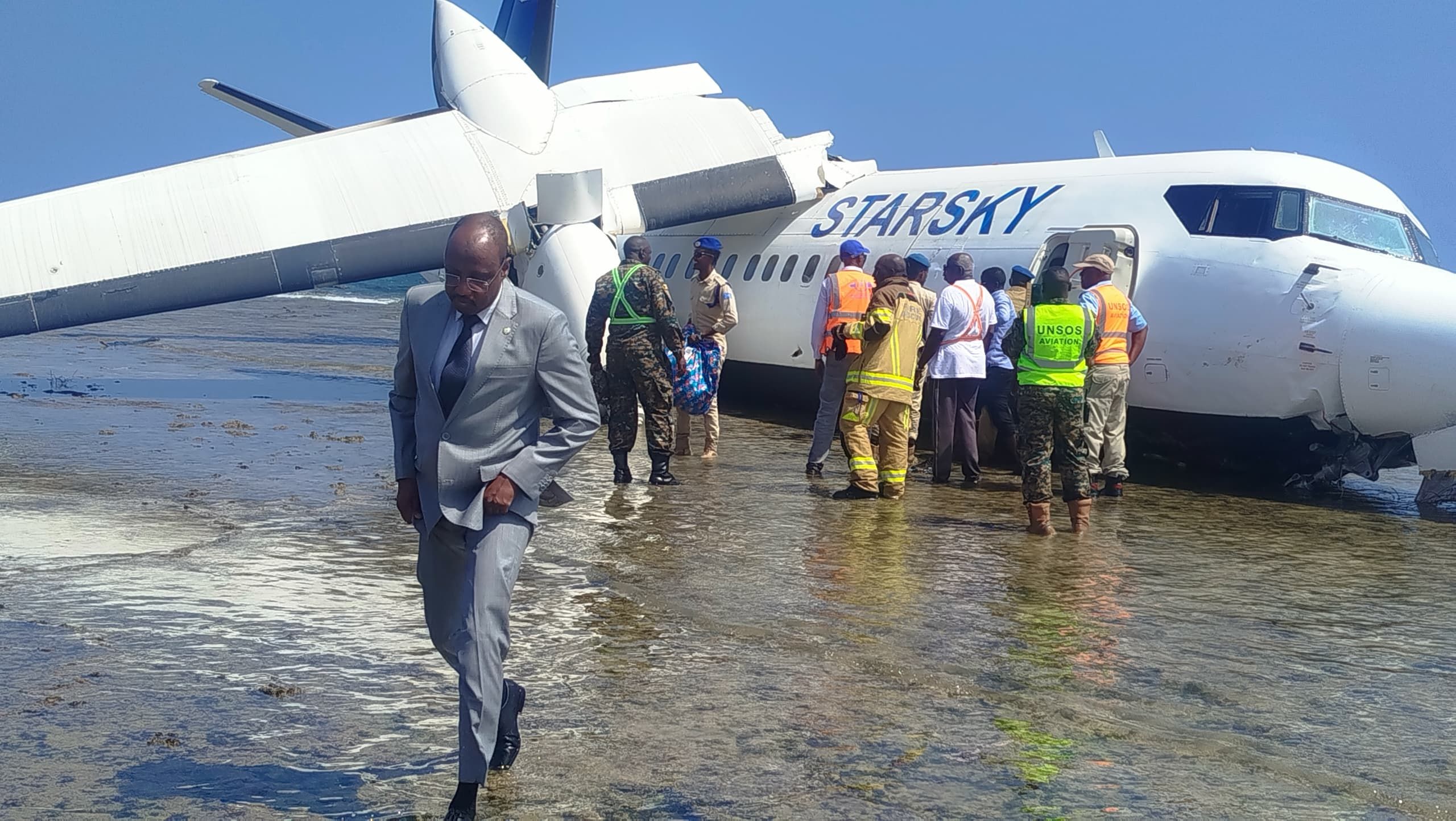 Somalia Flight Overruns Runway, All 55 Onboard Survive