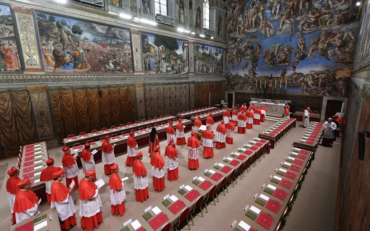 Cardinal Caught with Phone During Secret Papal Conclave