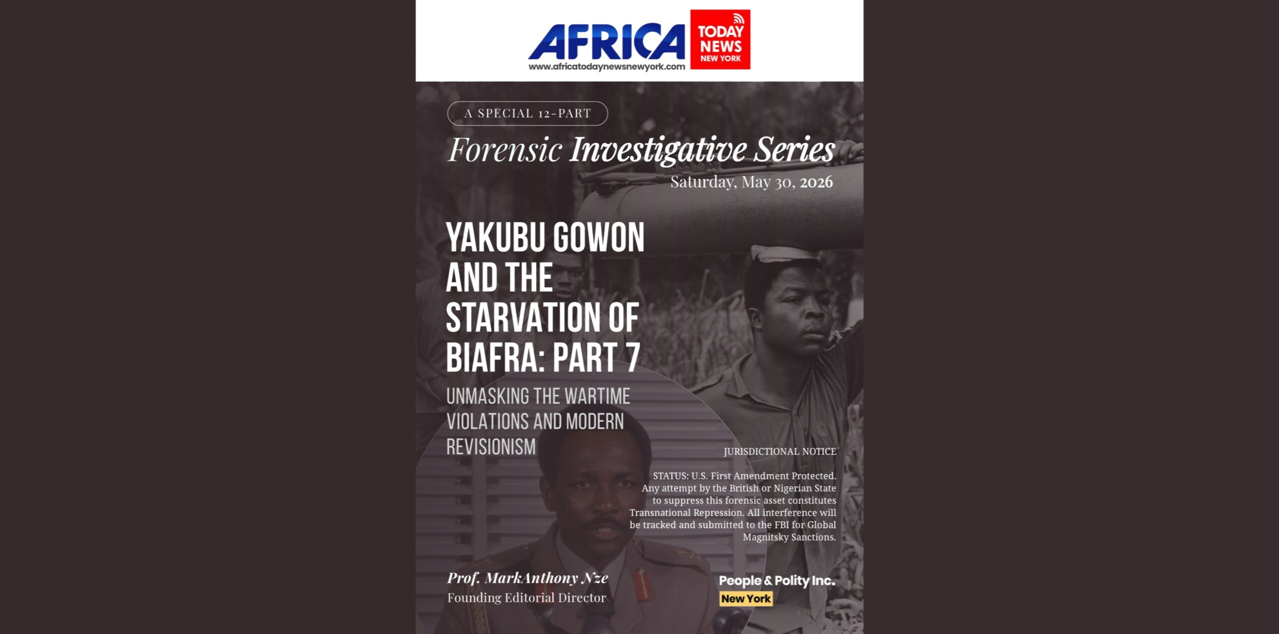 Yakubu Gowon And The Starvation Of Biafra: Part 7