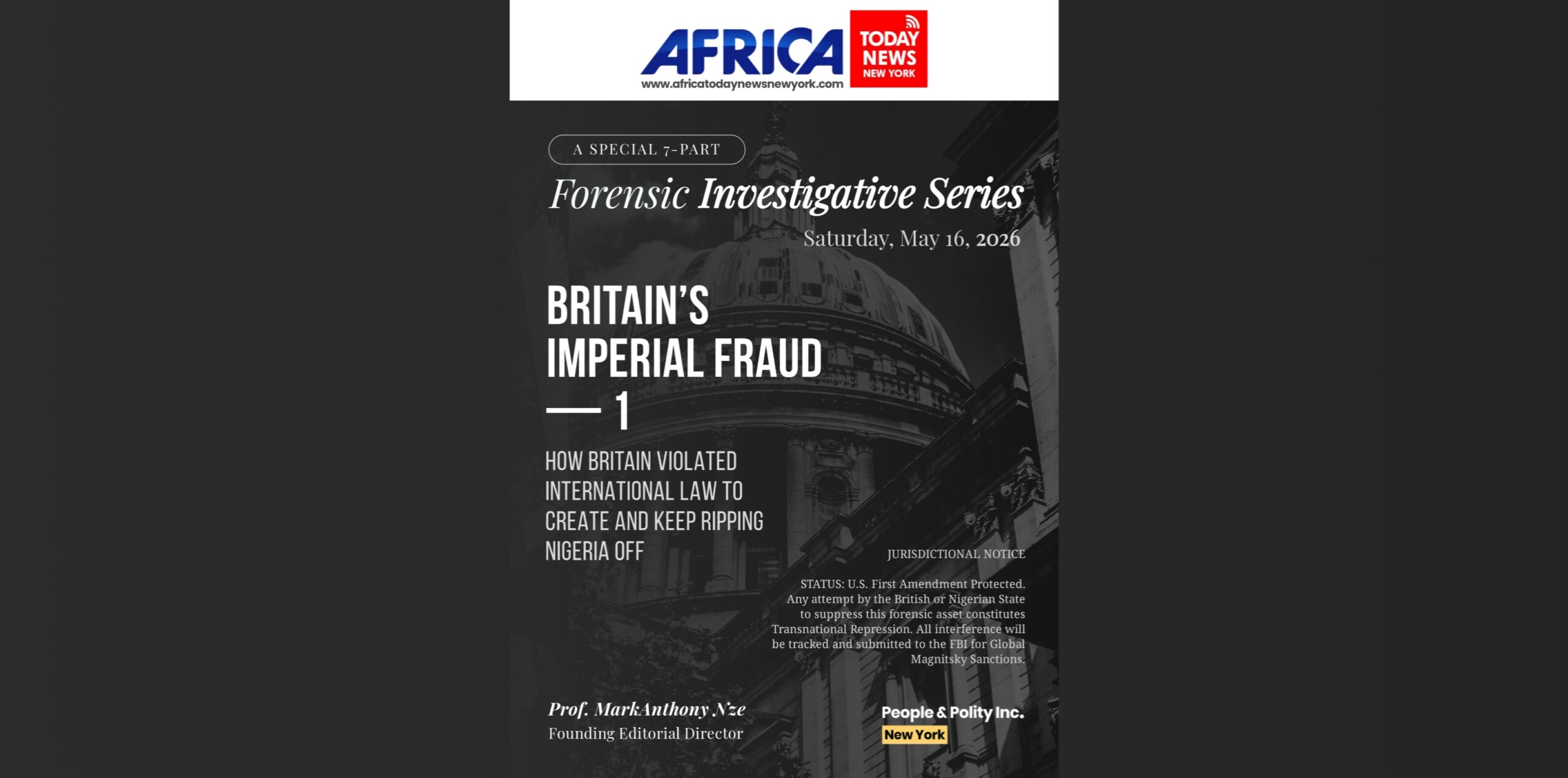 Britain’s Imperial Fraud — 1