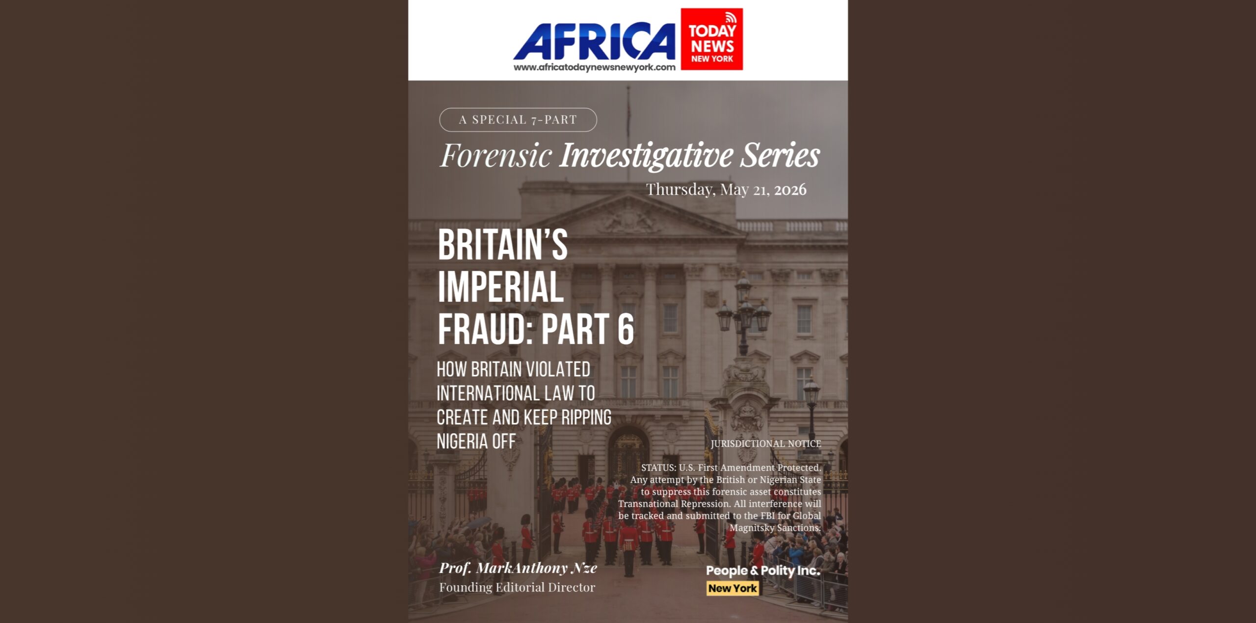Britain’s Imperial Fraud — Part 6