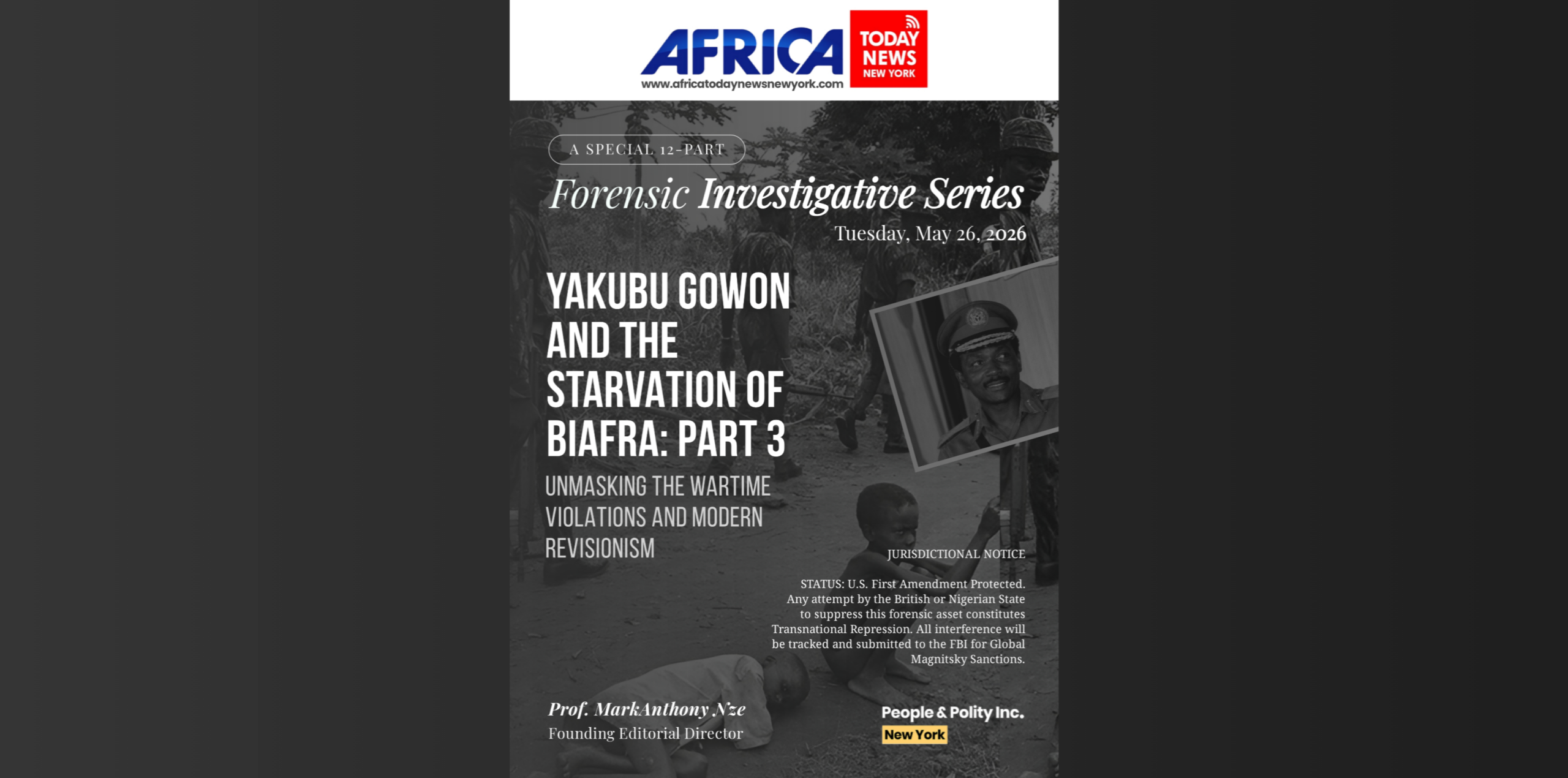 Yakubu Gowon And The Starvation Of Biafra Part 3